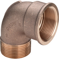 Viega Bogen 90 Grad Rotguss 3092 in R1/2 x Rp1/2 264024