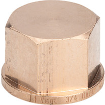 Viega Kappe Rotguss 3301 mit Mehrkant in Rp2 268343