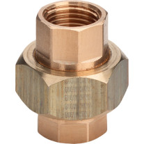 Viega Rohrverschraubung Rotguss 3330 flachdichtend in Rp1 1/4 x Rp1 1/4 271053