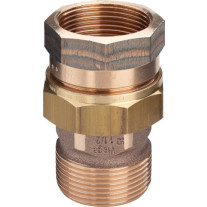 Viega Rohrverschraubung Rotguss 3331 flachdichtend in R3/8 x Rp3/8 282370
