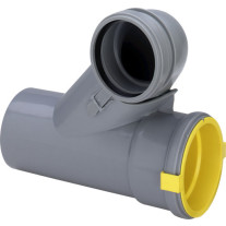 Viega Abzweig 8092 in DN100/80 Kunststoff grau 284497