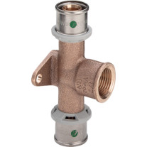 Viega Sanfix P Wandscheiben-T-Stück mit SC-Contur 2125.8 in 20mm x Rp1/2 303105