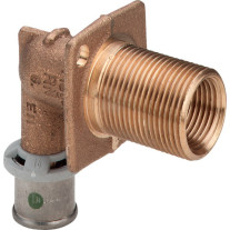 Viega Sanfix P Wanddurchführung mit SC-Contur 2132.1 in 16mm x Rp1/2 x 55mm 303945