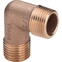 Viega Winkel 90 Grad Rotguss 3091 in R1 x R1 317997