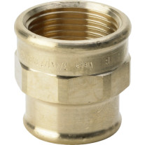Viega Reduziermuffe Rotguss 3240 in Rp1/2 x Rp1/4 318031