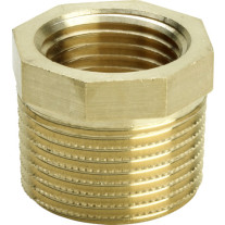 Viega Reduzierstück Rotguss 3241 mit Mehrkant in R1/2 x Rp1/4 319076