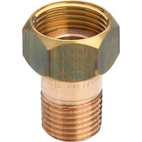 Viega Verschraubung Rotguss 3335 flachdichtend in R2 x G2 3/8 319632