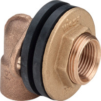 Viega Wanddurchführung Rotguss 3426 in Rp1/2 x 30mm x Rp1/2 x G3/4 333911