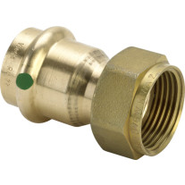Viega Sanpress Verschraubung mit SC-Contur 2263 flachdichtend in 22mm x G3/4 351502