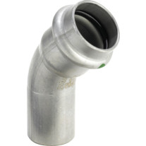 Viega Sanpress Inox Bogen 45 Grad mit SC-Contur 2326.1 in 22mm Edelstahl 435400