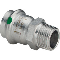 Viega Sanpress Inox Übergangsstück mit SC-Contur 2311 in 35mm x R1 Edelstahl 436537
