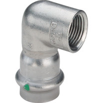 Viega Sanpress Inox Winkel 90 Grad mit SC-Contur 2314.2 in 42mm x Rp1 1/2 Edelstahl 437060