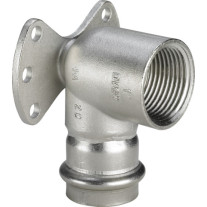 Viega Sanpress Inox Wandscheibe mit SC-Contur 2325.5 in 18mm x Rp1/2 Edelstahl 437251