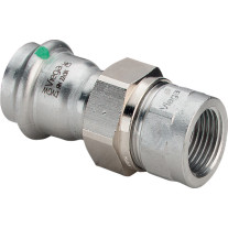 Viega Sanpress Inox Verschraubung mit SC-Contur 2362 in 22mm x Rp1 Edelstahl 437510