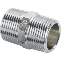 Viega Doppelnippel Rotguss 3280 in R1/2 verchromt 447908
