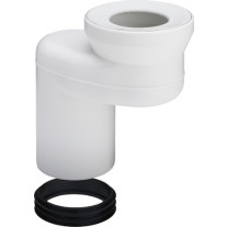 Viega Versprungbogen 8090.2 in DN100/90 Verspr., Kunststoff weiß 484354