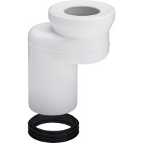 Viega Versprungbogen 8090.3 in DN100/60 Verspr., Kunststoff weiß 484361