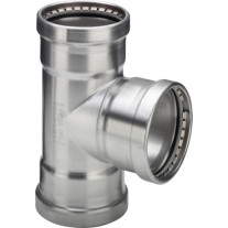 Viega T-Stück mit SC Sanpress Inox XL 2318XL in 64,0x28x64,0mm Edelstahl 578060