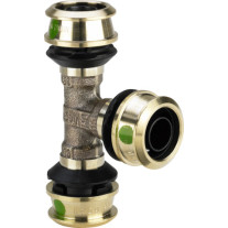 Viega Raxofix T-Stück mit SC-Contur 5318 in 63mmx25mmx63mm 647582
