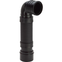 Viega WC Anschlussbogen 90 Grad 8095 in DN100x460-630mm Kunststoff schwarz 713737