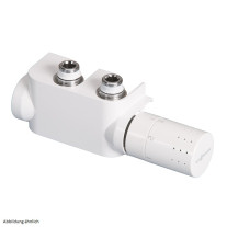 Viessmann Design-Ventilhahnblock, chrom, Rechts Farbe chrom, Thermostatkopf rechts 7750491