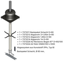 Viessmann Paket Abgassystem starr/PPs D=60/100 mm aus PPs ZK01756