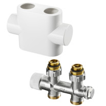 Viessmann Anschlussblock ''Multiblock TQ'' mit Q-Tech Durchgang weiß Durchgangsform, weiß ZK05335