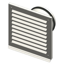 Viessmann Außenwandblende Design DN180 (Edelstahl) ZK05352