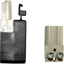 Wolf Stecker/Buchsen-Teil 2-polig Grau 2794016