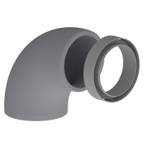 Kermi x-well EPS-Bogen inkl. Muffe NW125/15, 90Grad Y2301125007K