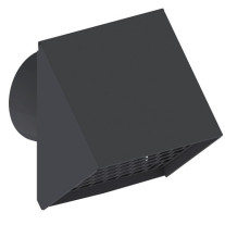 Kermi x-well Wetterschutzgitter NW 160, Aluminium, anthrazit RAL 7016 Y2401160012K