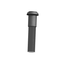 Kermi x-well Dachhaube NW 160/180, gedämmt, schwarz, extra lang Y2402160003K