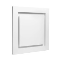 Kermi x-well Zu-/Abluftdurchlass SEA302 quadratisch aus Metall, weiß, NW 125 Y2403125006K