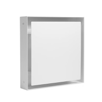 Kermi x-well Zu-/Abluftdurchlass SEA303 quadratisch aus Metall, weiß, NW 125 Y2403125007K