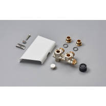 Zehnder Anschluss-Armatur Sonderlackierung Blende kurz, Sonderfarbe 976029