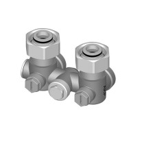 Kermi Einrohrarmatur Eckform absperrbar ZV01060001