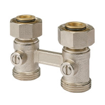 Vieru Hahnblock 3/4'' Durchgang für Ventilheizkörper ZVUHD20