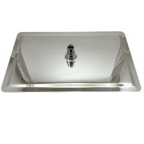 Ideal Standard Regenbrause Idealrain Luxe, 250x400mm Edelstahl gebürstet B0391MY