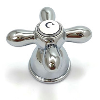 Hansgrohe Kaltwasserkreuzgriff Axor Carlton für 2-Griffarmaturen edelmessing 17291840