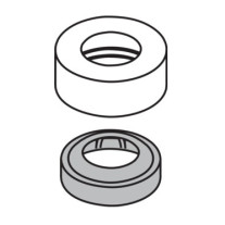Hansgrohe Abdeckrosette Axor Starck für Waschtischmischer satinox 97155810