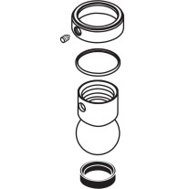 Hansgrohe Gelenkkugel mit Sicherungsring steel 98941800