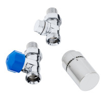 HSK Thermostat Set Durchgang, chrom 890826