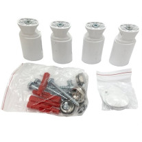 Viessmann Befestigungssatz Bolzano gerade für Bolzano gerade und E-Bolzano, weiss RAL9016 7691938