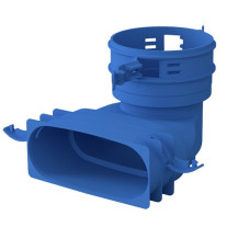 Kermi x-well Adapter NW 92(Muffe)-132x52 (Muffe), 90Grad Y2203092003K