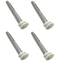 Zehnder Set BKE, 4x BKE 160mm verzinkt, Kunststoff weiß 766432