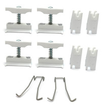 Zehnder Befestigungs-Set CVD, 4x CVD 0+BH weiß weiß RAL 9016, für Charleston-Radiatoren 774401