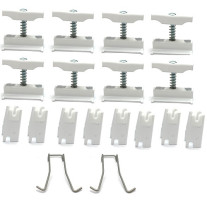 Zehnder Befestigungs-Set CVD, 8x CVD 0+BH weiß weiß RAL 9016, für Charleston-Radiatoren 774801