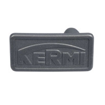 Kermi Clip seitliche Abdeckung rechts bis 03/2018, silber-metallic ZK00070002
