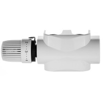 Kermi eccolution Einrohrhahnblock links, Unterbau mit Thermostatkopf DX ZV01020002