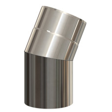 Atec 30 Grad-Bogen DN80/125 Edelstahl blank 701714